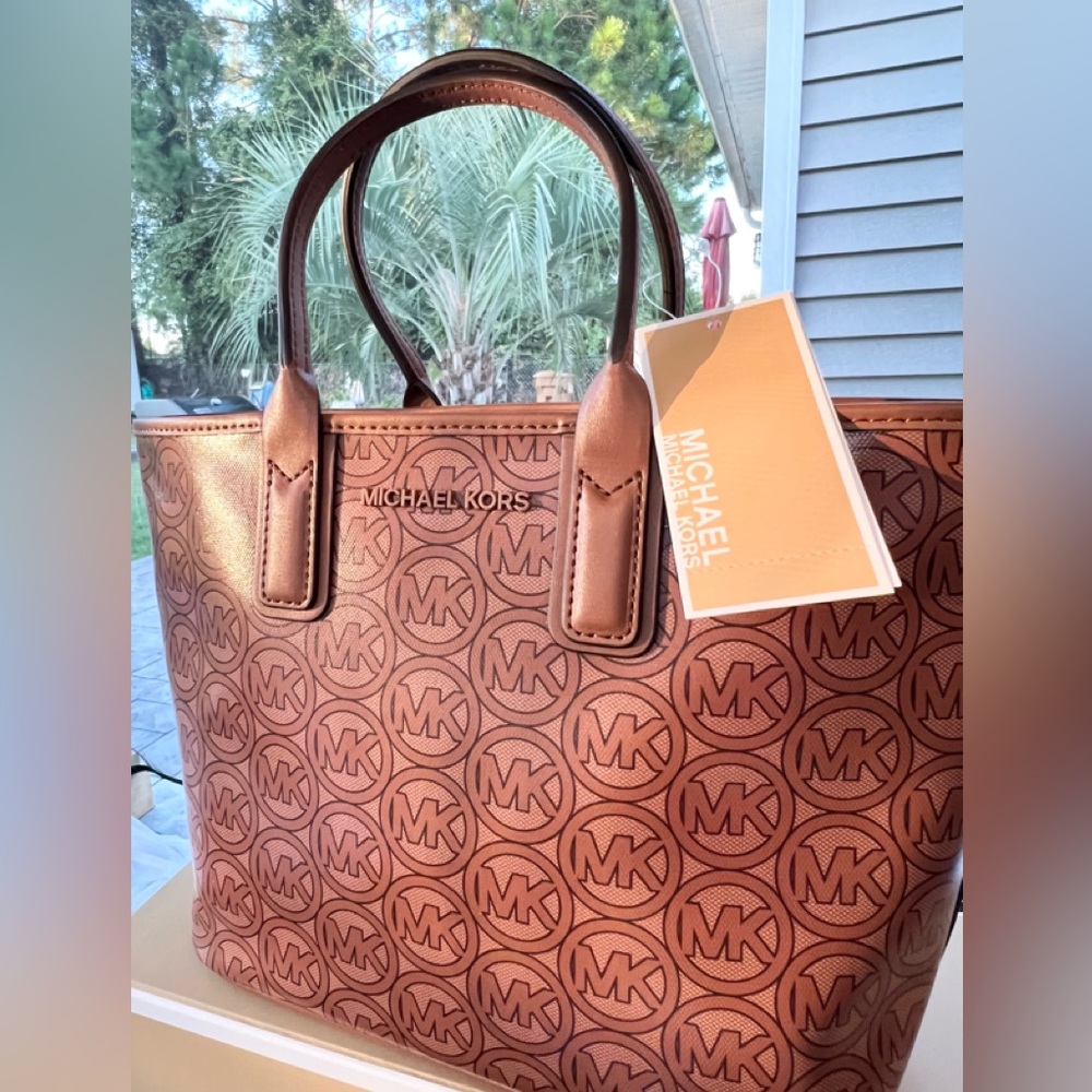 Michael Kors Brown Logo Tote